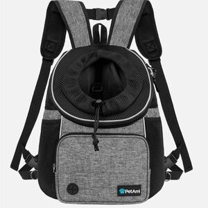 PetAmi Gray Pet Carrier Backpack